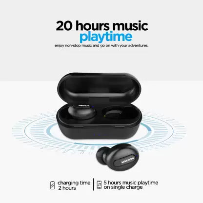 Screem Ibeza 3 Bluetooth Headset (Black, True Wireless) Screem Ibeza 3 Bluetooth Headset (Black, True Wireless)